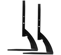 Base de Soporte para TV de Metal Negro para Escritorio, Ahorro | Instalación Rápida sin Taladro, Hierro y Chapa Laminada, Triángulo Estable, para Hogares y Alquiler
