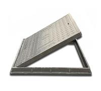 Base de Tapa de Registro Cuadrada/rectangular Integrada, Tapa Verde de 24×24 Antideslizante, Soporta 5 Kg/11 Pulgadas, Personalizable(24x24in/60x60cm,1.6in/4cm)