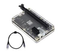 Base de tarjeta gráfica externa GPU externa JHL6340 Chip con cable de datos USB rápido de 60 cm, tarjeta de expansión PCIe eficiente para laptop