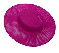 Base de tocado maravillosa para fiesta francesa, sombrero y accesorios para el cabello de novia, libera tu creatividad, base de tocado a granel liso, Rosa Roja, Talla única