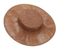 Base de tocado maravillosa para fiesta francesa, sombrero y accesorios para el cabello de novia, libera tu creatividad, base de tocado a granel liso, Amarillo terroso, Talla única