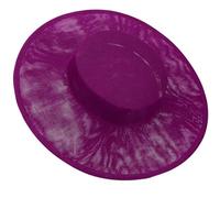 Base de tocado maravillosa para fiesta francesa, sombrero y accesorios para el cabello de novia, libera tu creatividad, base de tocado a granel liso, Rojo ciruela, Talla única