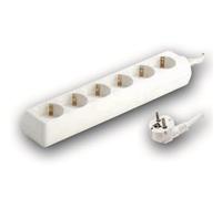 Base de Tomas múltiples con Cable de 3x1.5mm y 1.5 Metros, Ideal para conectar Varios Dispositivos eléctricos de Forma Segura.