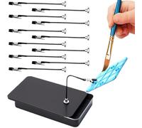 Base De Trípode De Pintura - Clips Magnéticos Ajustables Para Una Fijación Segura, Robusto Juego De Soportes De Pintura De Aerógrafo | Para Artistas Aficionados Por Estabilidad Grazi