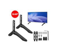 Base de TV Universal de Acero para Pantallas LCD de 32 A 65 Pulgadas con Pedestal y Elevador de Aleación de Aluminio.