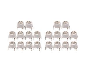 Base de VáLvula de Enchufe Tubo de Vacío de Plástico de 7 Pines para B&W 6J1 6Z4 6X4 12AE6 6AT6 6BK6 12AV6 6AQ6 6J5 Hifi Audio AMP 20 Piezas