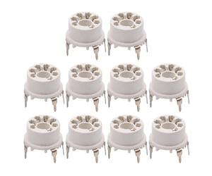 Base de VáLvula de Enchufe Tubo de VacíO de PláStico de 7 Pines para B&W 6J1 6Z4 6X4 12AE6 6AT6 6BK6 12AV6 6AQ6 6J5 Hifi Audio AMP 10 Piezas