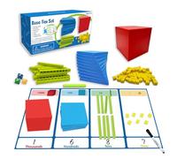 Base diez sets - Conteo de manipuladores, juguetes de aprendizaje matemático | Recurso educativo educativo en el aula preescolar, kit de actividades de valor de manos en el número
