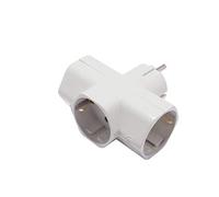 Base doble blanca - 3 x 16 A (SCH)