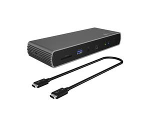 Base dock ICY BOX 10 en 1 Thunderbolt™ 4 con salida de vídeo 2x 4K@60 Hz