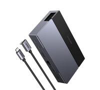 Base Docking Ugreen 6 en 1 para Steam Deck con 2 USB-A, 2 USB-C y HDMI Gris