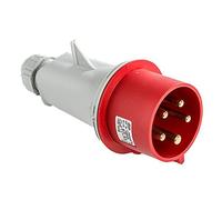 Base enchufe industrial macho | Baja tensión | 3P+T+N | IP44 aerea | 200/346 240/415V 6H | 16 A