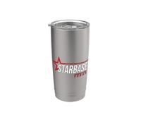 Base Estelar Texas Boca Chica, Nave Espacial, Vuelo Espacial, Puerta a Marte Vaso térmico de acero inoxidable de doble pared