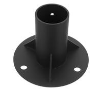 Base Flangiata per Palo di Recinze in Metallo da 65 MM Supporto per Palo Rotondo Pesante per Ringhiera e Cassetta Postale Resistente per Uso Esterno e Terrazze