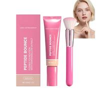 Base flexible de base de bálsamo hidratante con péptidos, base de control de aceite de larga duración que oculta las manchas, equilibra la tez, acabado satinado (1 unidad)