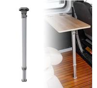 Base For Mesa De Camping, Soporte For Mesa De RV, Ajuste Manual De Altura, Plegable, Construcción De Aleación De Aluminio, Apto For Vehículos Comerciales(54-93cm/21.3-36.6in)