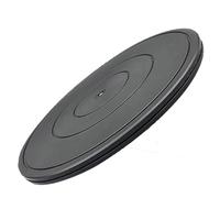 Base giratoria Manual, Plataforma Rotatoria de Negro, Plataforma giratoria Universal Redonda Soporte Giratorio de 360° para TV Monitor Altavoces monitores y Utensilios de Cocina(12"/30cm)