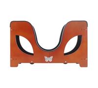 Base Guitarra Base Guitarra Plegable Ukelele Instrumento Ajustable Instrumento Hollow Out Stand Barriles Forma Guitarra Estante Ukelele