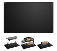 Base ignífuga, 122 x 76 cm, alfombrilla para barbacoa, alfombrilla ignífuga, alfombrilla de protección para el suelo