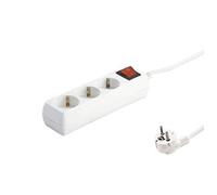 Base III Tomás con interruptor y cable de 3 x 1,5 mm. Ideal para instalaciones eléctricas, garantiza seguridad y eficiencia. Longitud de 3 metros, perfecta para tus proyectos de calidad.