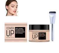 Base Liquida, Base Nutritiva Y Duradera, Con Brocha Para Base, Base Correctora Hidratante, Base Impermeable Y Duradera, Base Que Cambia El Color De La Piel, 50ml Fundación