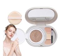 Base Líquida Cushion Correctora De Maquillaje,Crema BB En Esponja Aire Para Cobertura Natural | Hidratante, Impermeable Y Transpirable Para Mujeres Con Acabado Natural
