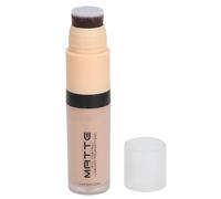 Base Líquida Mate 102 Nude, Crema de Cobertura Total para Pieles Grasas, Minimiza los Poros, Fórmula Nutritiva, Hidratante, 30 Ml con Base Facial Duradera de Maquillaje de 6 Ml