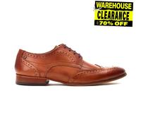 Base London Barbera Clásico Hombre Moda Formal Cuero Zapatos Oxford Marrón