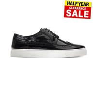 Base London Hombre Mickey Clásico Moda Estilo Informal Zapatos Oxford Negro