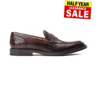 Base London Kennedy Cuero Hombre sin Cordones Clásico Moda Mocasines Marrones