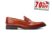 Base London Kennedy Zapatillas De Cuero Para Hombre Clásicas En Color Tan