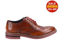 Base London Woburn Brillante Cuero Hombre Formal Diseñador Zapatos Oxford Marrón