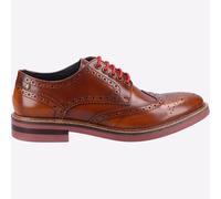 Base London Woburn Brillante Cuero Hombre Formal Diseñador Zapatos Oxford Marrón