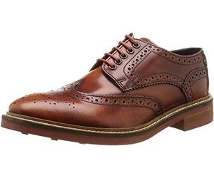 Base London Woburn - Zapatos de Cordones para Hombre, Color marrón (Tan hi Shine), Talla 42