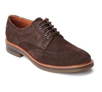 Base London - Zapatos de Cordones de Cueros Hatfield Classic para Hombre (44 EU) (Marrón Quemado)