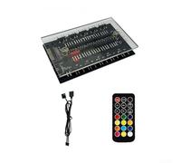 Base magnética ARGB para concentrador PWM, divisor de ventilador de 10/16 vías 5V 3 pines y 4 pines con doble para SATA para gestión de cables de carcasa de PC (ajustar)