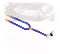 Base magnética con conector de 8 mm + boquilla redonda/plana refrigerante de plástico con una manguera de enfriamiento de agua flexible Aluminum block base, double tube length 400mm 4mm round nozzle