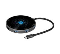 Base MANHATTAN USB-C 8 EN 1 con Cargador DE INDUCCIÓN DE 10 W