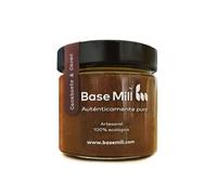 Base Mill Pack de 3 Crema de Cacahuetes 84% y Cacao (200g) - Vegana, Sin Azúcar Añadido, Sin Gluten, Alta en Fibra, con Dátiles y Cacao, Elaboración Artesanal