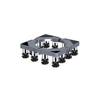 Base móvil ajustable para secadora y refrigerador, multifuncional de 40 a 65 cm de largo/ancho, bandeja de suelo con 12 patas (14-17 cm)