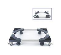 Base móvil para muebles, base universal para refrigerador con 4 ruedas, aire acondicionado, ancho de 15 a 22 pulgadas, largo de 26 a 34 pulgadas, soporte ajustable para refrigerador (4 patas con rue