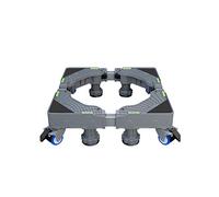 Base móvil para Muebles, Carrito Ajustable para Mover electrodomésticos, refrigeradores y congeladores, Longitud/Ancho 40-68 cm, Base antivibración para Lavadora (Gris, 8 Patas, 4 Ruedas)