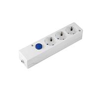 BASE MULTIFIX 3 TOMAS CON INTERRUPTOR BLANCO - BM140209