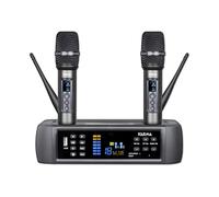 Base multimedia con micrófono dual