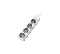 BASE MULTIPLE 4T C/INT C/CABLE 1,5m BLANCA EB