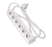 Base múltiple 6 Tomas T/TL 10/16A Tipo F 3m 3x1,5mm para suministrar energía a múltiples Dispositivos eléctricos.