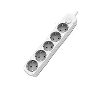 Base múltiple con 5 Tomas, Cable de 1,5 m, Color Blanca, Ideal para conectar Varios Dispositivos y garantizar Seguridad eléctrica.
