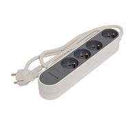 Base múltiple de diseño Gris/Blanco - 4 x 16 A - 3 m
