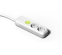 Base múltiple2 tomas TT 16A con interruptor 1,5mFAMATEL 2622Blanco