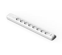 Base múltiple8 tomas TT 16A con interruptor y USBFAMATEL 2539Blanco